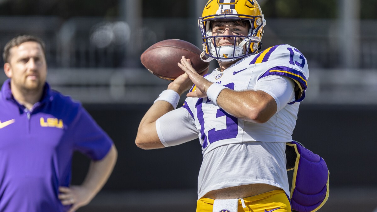 Lsu quarterback jersey deals